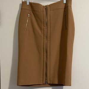 Ann Taylor Tan Pencil Skirt